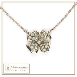 Collana Giuggiola fiore grande 9kt